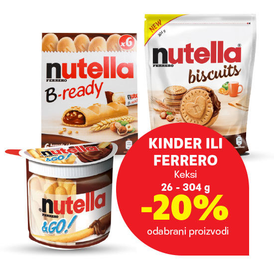 Sniženje Kinder ili Ferrero keksa