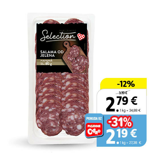 Salama od jelena, trajni narezak
