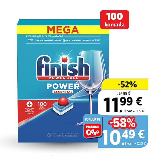 Tablete za strojno pranje Power Essential