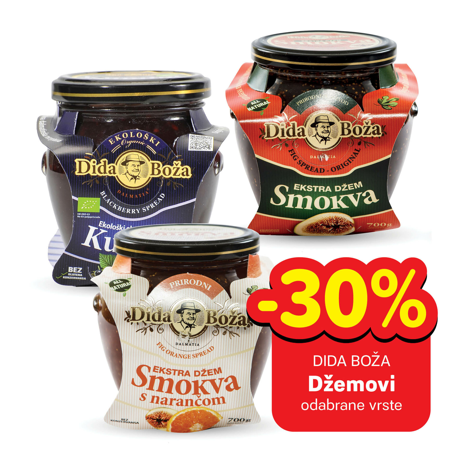 Džemovi, odabrane vrste
