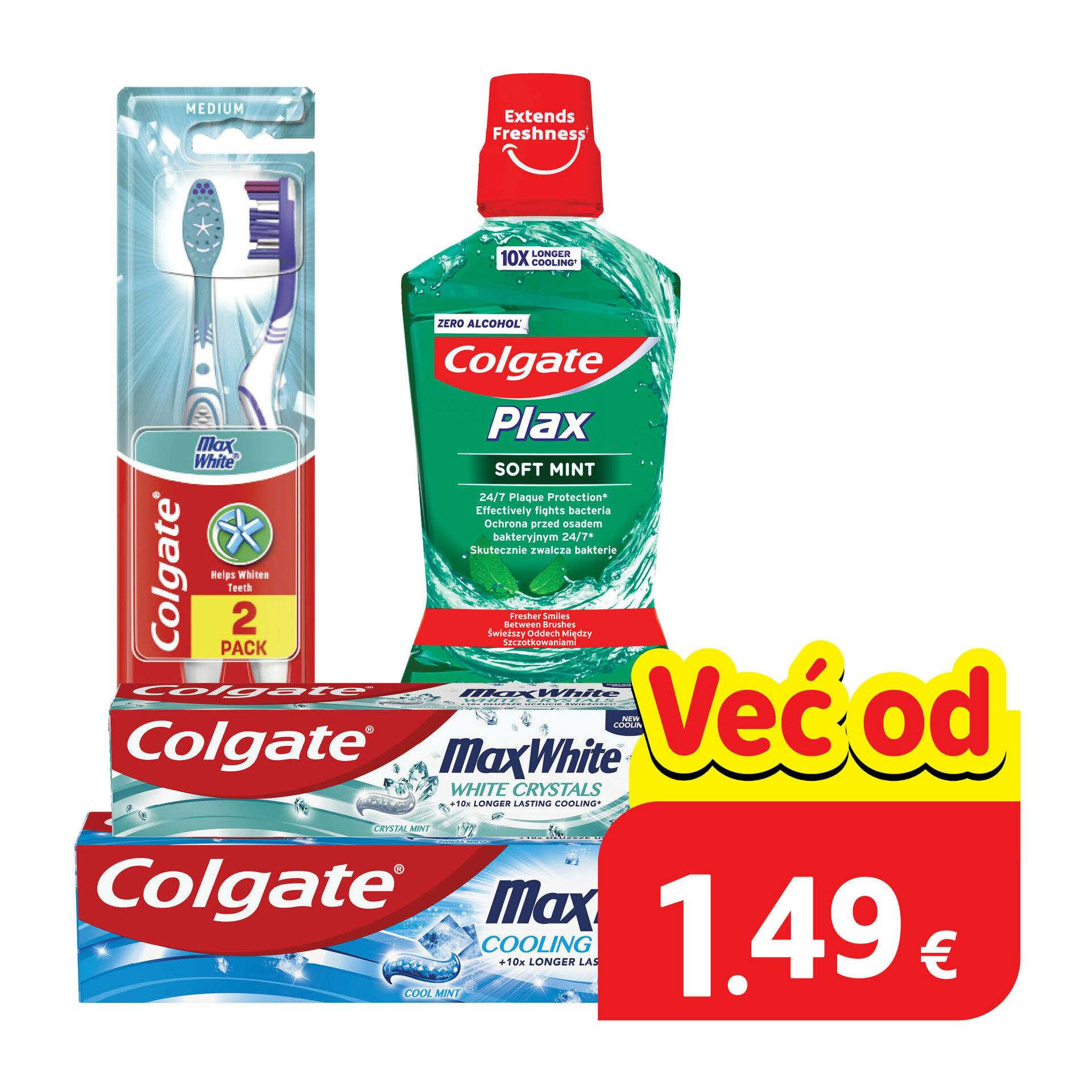 Pasta za zube, vodica za usta ili zubna četkica, odabrane vrste
