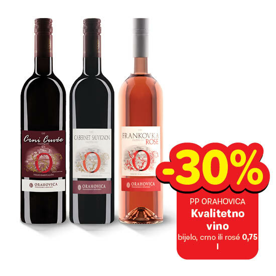 Kvalitetno vino, odabrane vrste