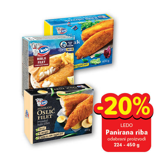 Panirana riba, smrznuto