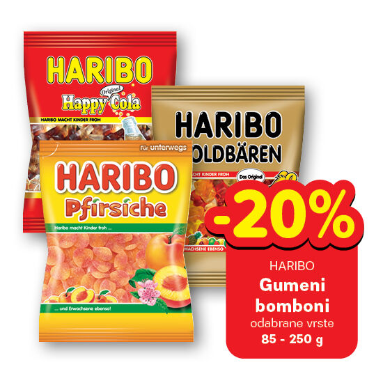 Gumeni bomboni, odabrane vrste