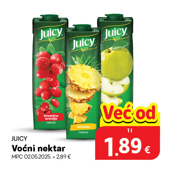 Voćni nektar, razne vrste